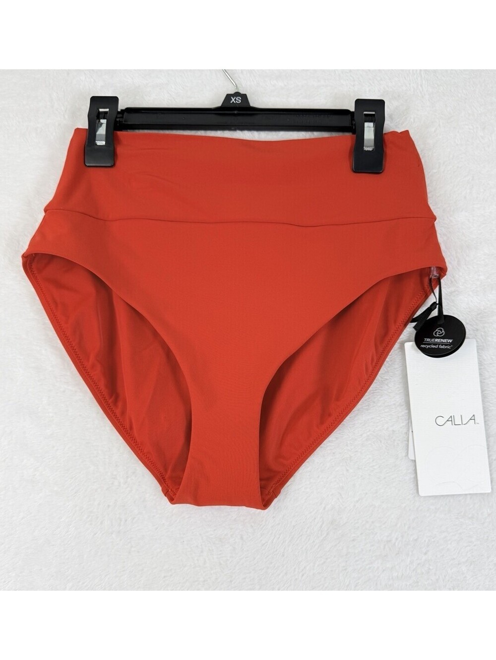 Calia Swim Bottom XS Red High Rise Wide Band Womens Tankini Swimwear New NWT